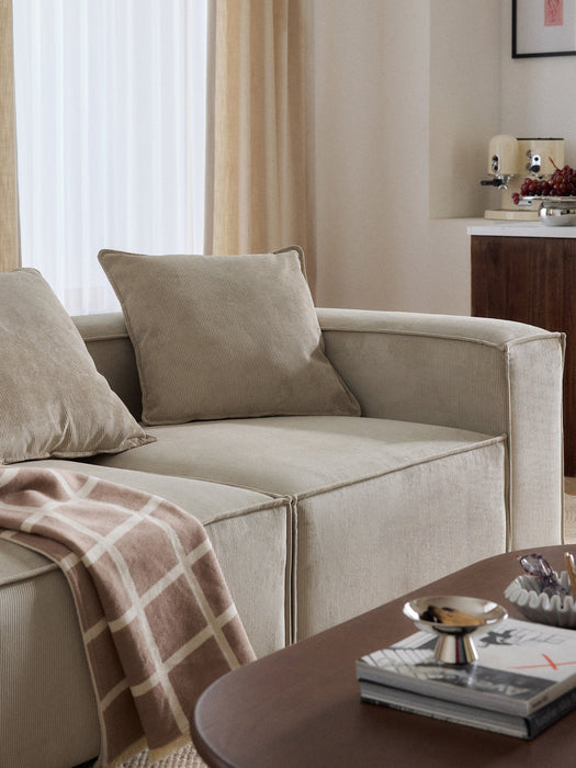 Lennon Large Corduroy Sofa Cushion, 60 x 60 cm