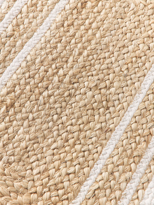 Handwoven Jute Doormat Clover