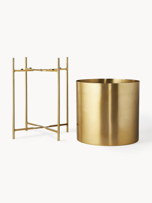 Mina Metal Cover Pots, Set of 2