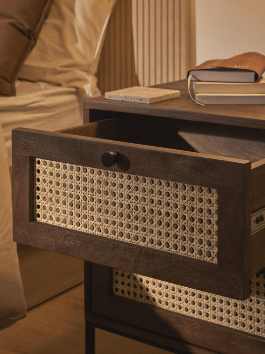 Bedside Table Vienna with Drawers