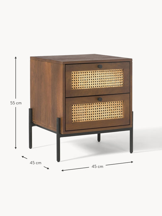 Bedside Table Vienna with Drawers