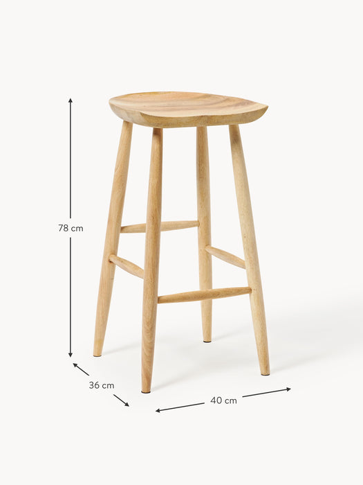 Mango Wood Bar Stool Nino