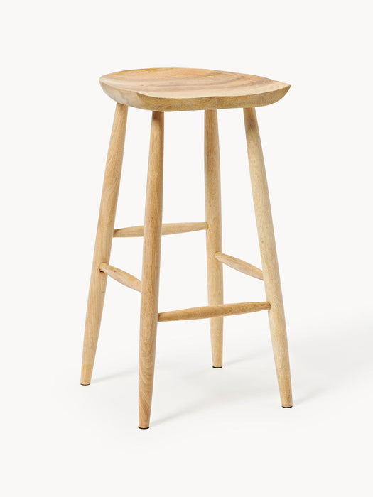 Nino Mango Wood Bar Stool