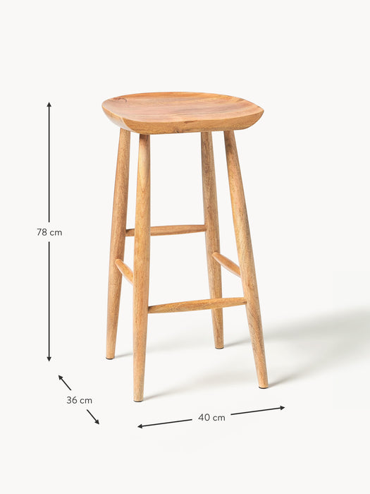 Mango Wood Bar Stool Nino