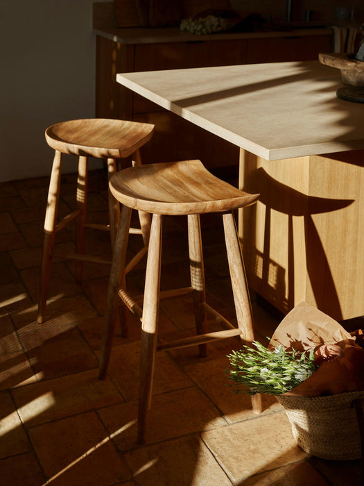 Nino Mango Wood Bar Stool