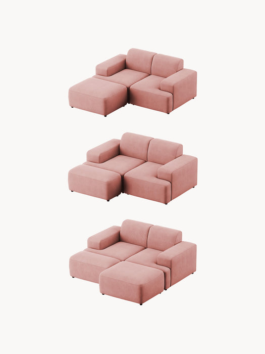 Corduroy Sofa Melva 2-seater