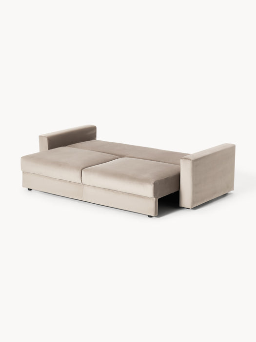 Velvet Sofa Bed Tasha 3-seater