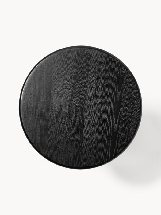 Round Oak Wood Side Table Didi