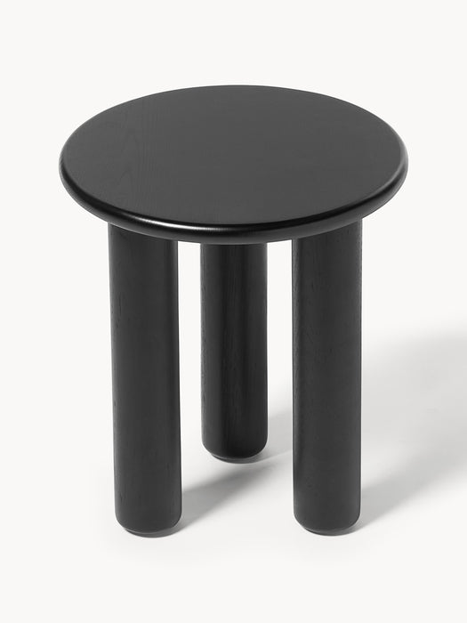 Round Oak Wood Side Table Didi