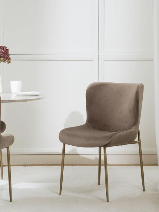Upholstered Velvet Chair Tess