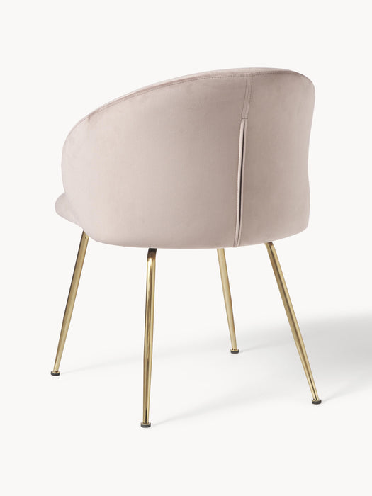 Upholstered Velvet Chairs Luisa Set of 2