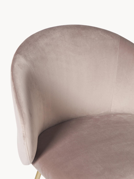 Upholstered Velvet Chairs Luisa Set of 2