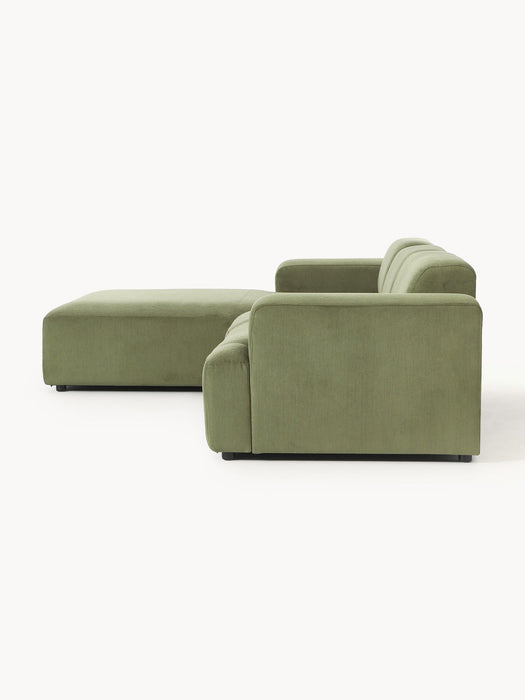 Melva Corduroy Corner Sofa (4-seater)