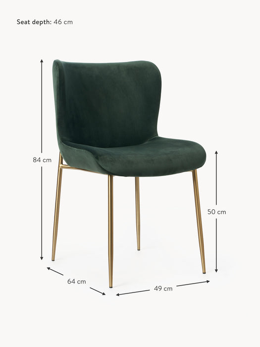 Upholstered Velvet Chair Tess