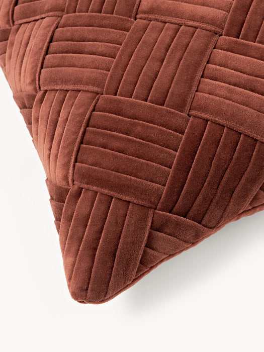 Sina Velvet Cushion Cover with Woven Pattern