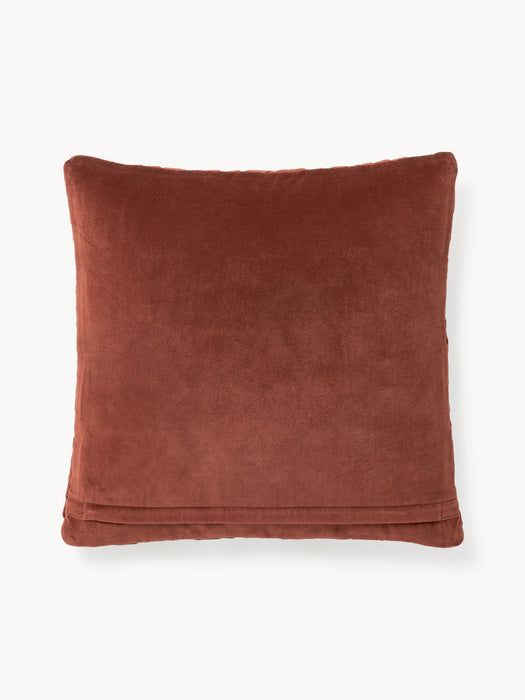 Sina Velvet Cushion Cover with Woven Pattern