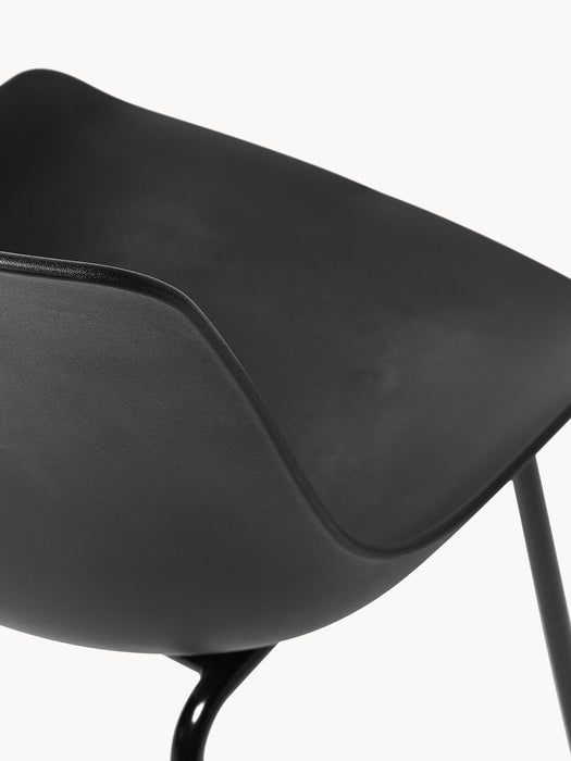 Dining Chairs Dave with Metal Legs Set of 2