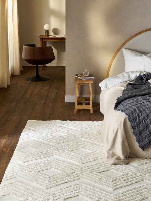 High-Low Cotton Rug Ziggy Hand-Woven