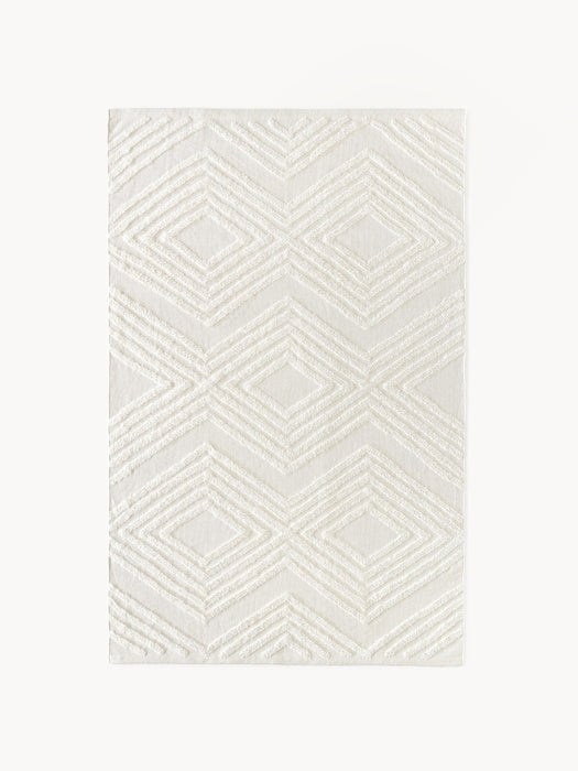 High-Low Cotton Rug Ziggy Hand-Woven