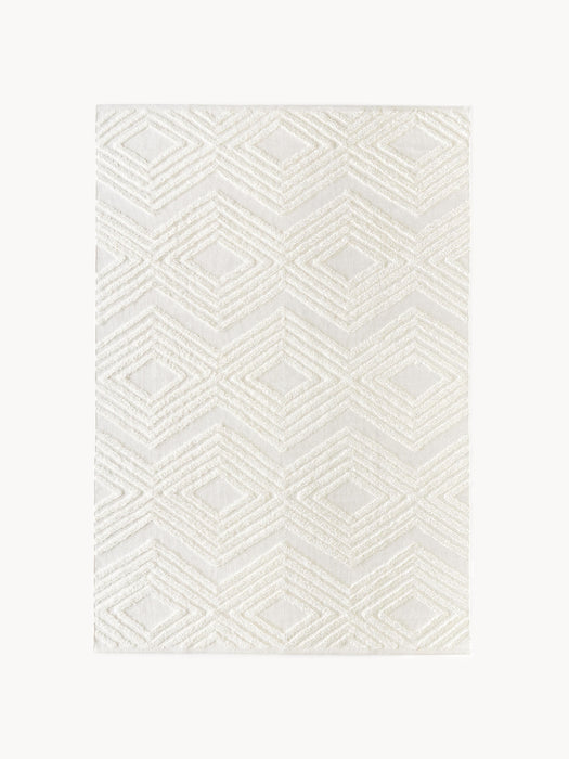 High-Low Cotton Rug Ziggy Hand-Woven