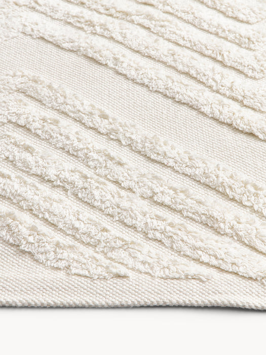 High-Low Cotton Rug Ziggy Hand-Woven