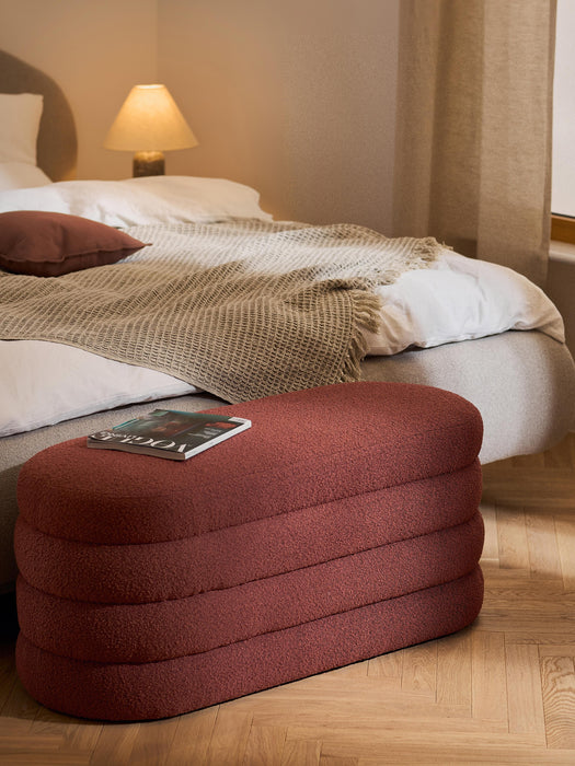 Boucl Upholstered Bench Alto