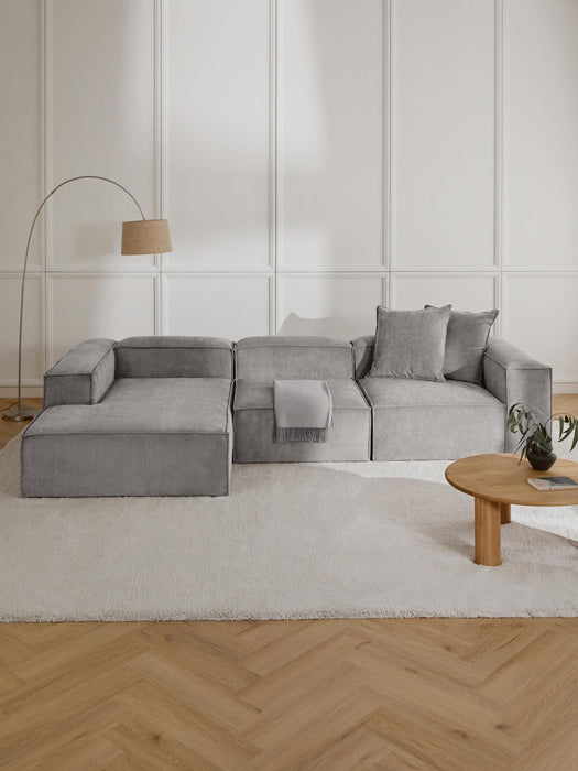 Lennon Corduroy Modular Corner Sofa (4-seater)