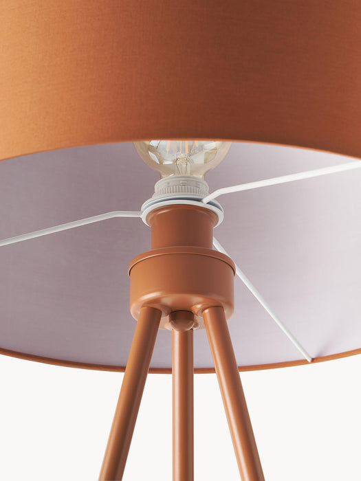 Cella Tripod Floor Lamp with Fabric Lampshade