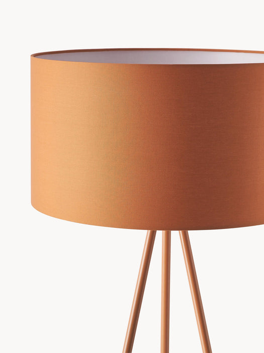 Cella Tripod Floor Lamp with Fabric Lampshade