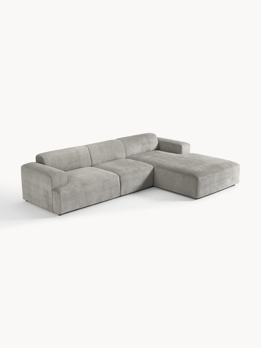 Melva Corduroy Corner Sofa (4-seater)