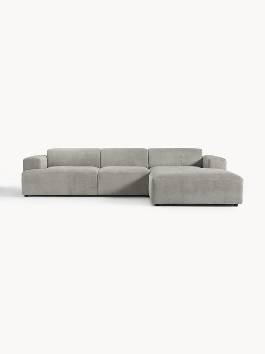 Melva Corduroy Corner Sofa (4-seater)