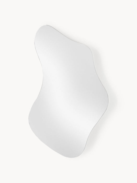 Lia Frameless Wall Mirror in an Organic Shape