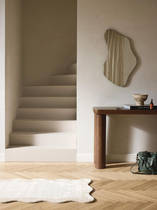 Lia Frameless Wall Mirror in an Organic Shape