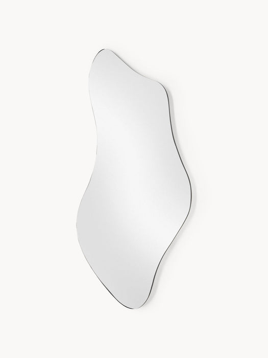 Lia Frameless Wall Mirror in an Organic Shape