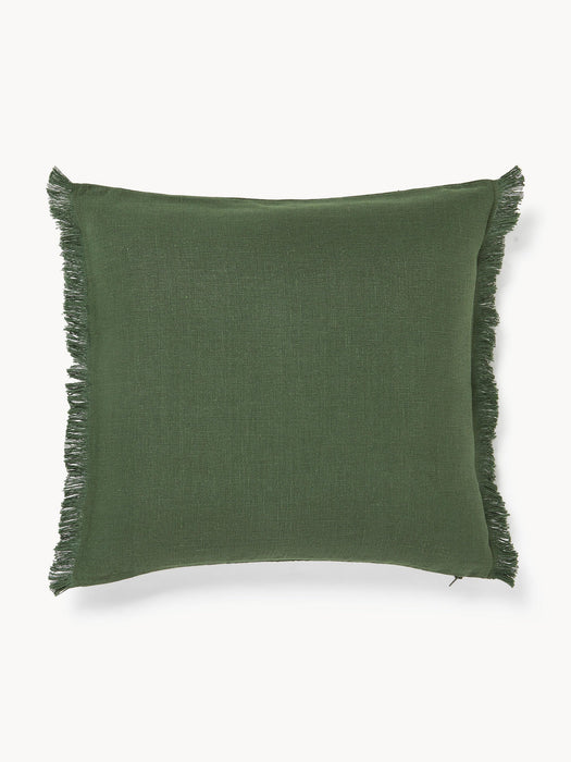 Luana Linen Cushion Cover with Fringes