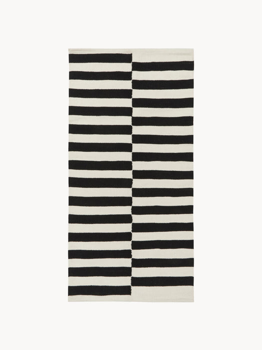 Hand-Woven Kelim Rug Donna with Stripes