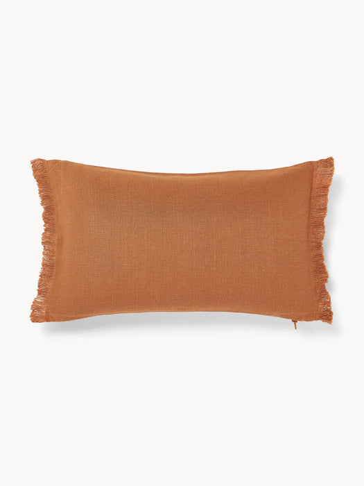 Luana Linen Cushion Cover with Fringes