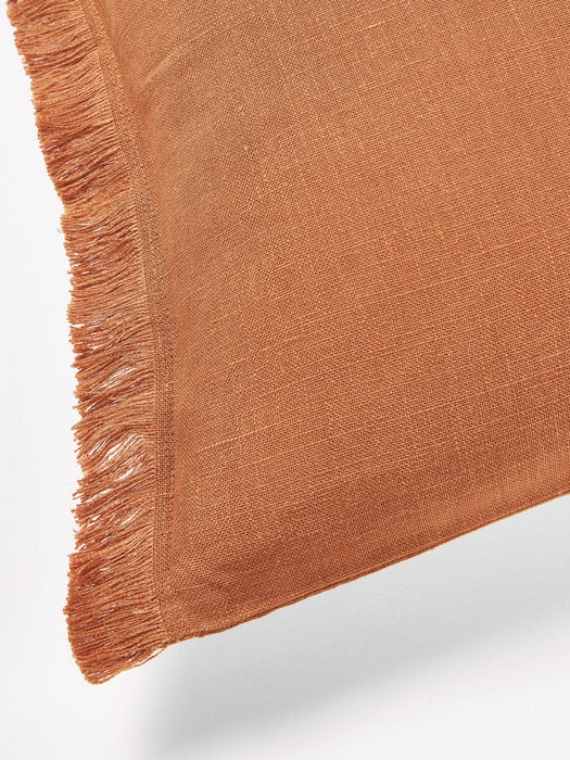 Luana Linen Cushion Cover with Fringes
