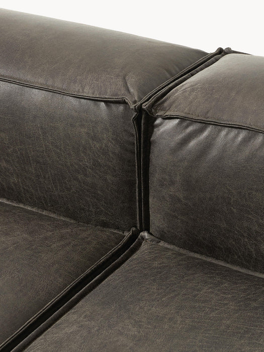 Modular Leather Sofa Lennon 4-seater