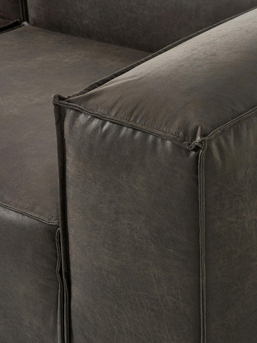 Modular Leather Sofa Lennon 4-seater