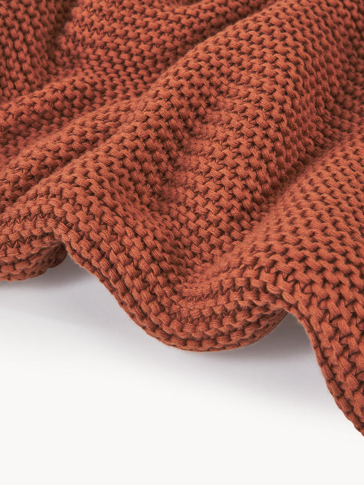 Adalyn Organic Cotton Knitted Blanket