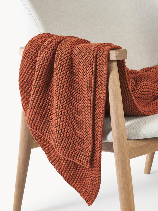 Adalyn Organic Cotton Knitted Blanket