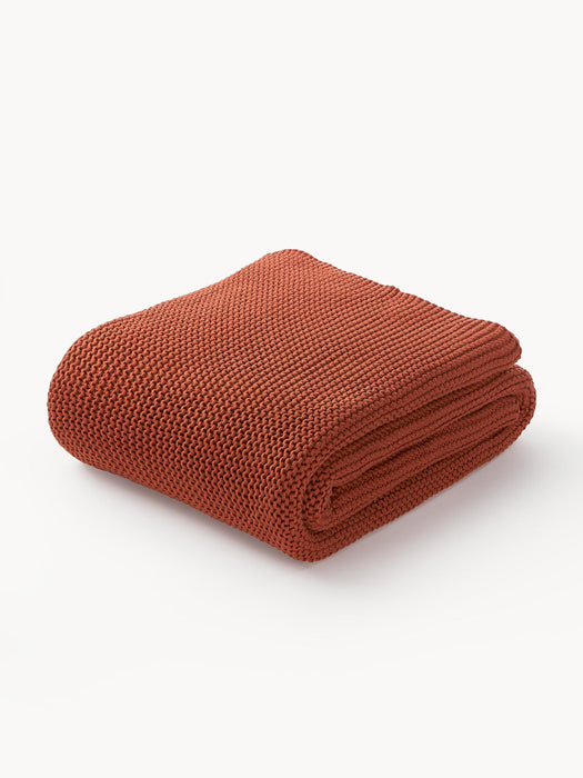 Adalyn Organic Cotton Knitted Blanket