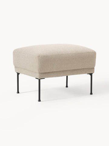 Fluente Ottoman with Metal Feet