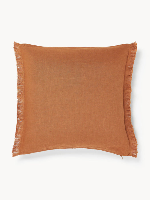 Luana Linen Cushion Cover with Fringes