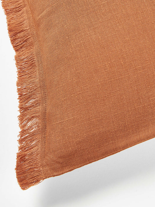 Luana Linen Cushion Cover with Fringes