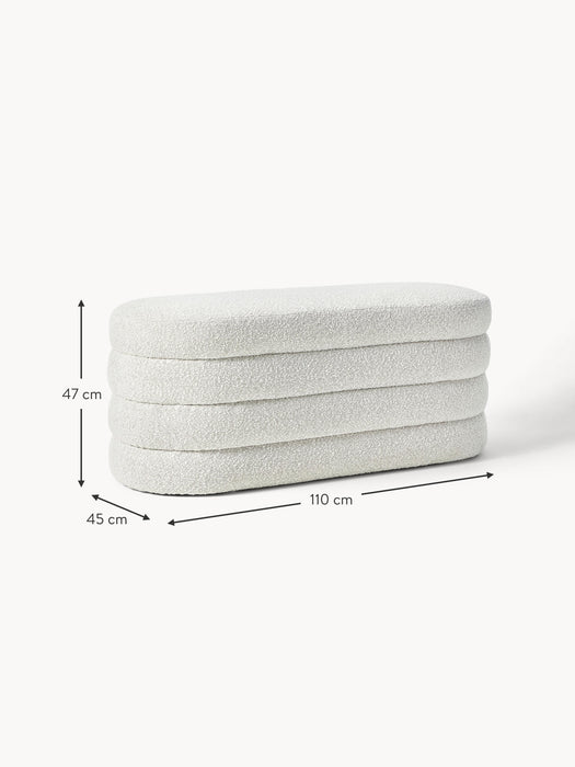 Upholstered Boucl Bench Alto
