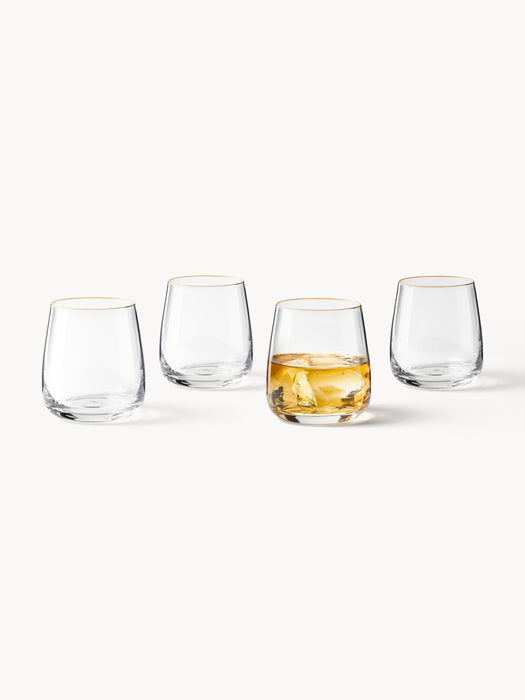 Mouth-Blown Tumblers Ellery Set of 4