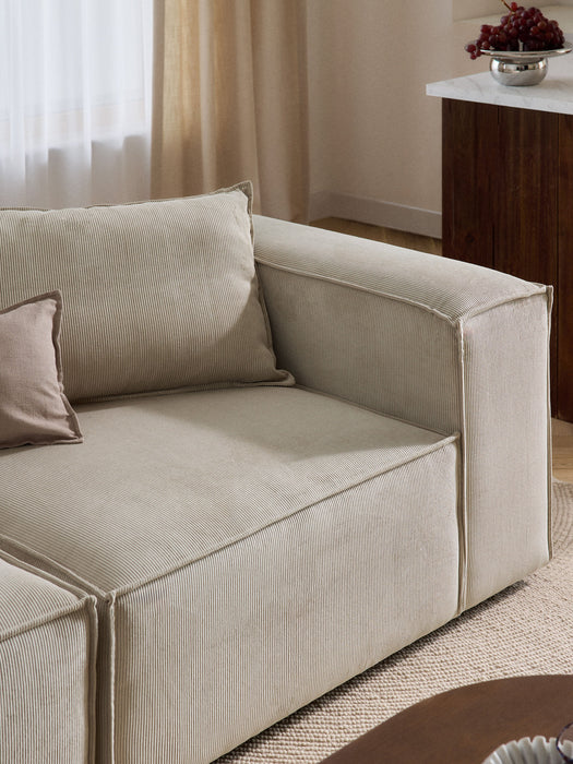 Corduroy Modular Sofa Lennon 4-seater