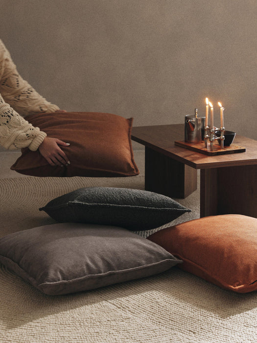 Lennon Large Corduroy Sofa Cushion, 60 x 60 cm